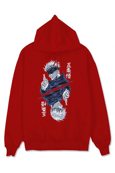 zip moda Jujutsu Kaisen Anime Printed Sweatshirt Hoodie