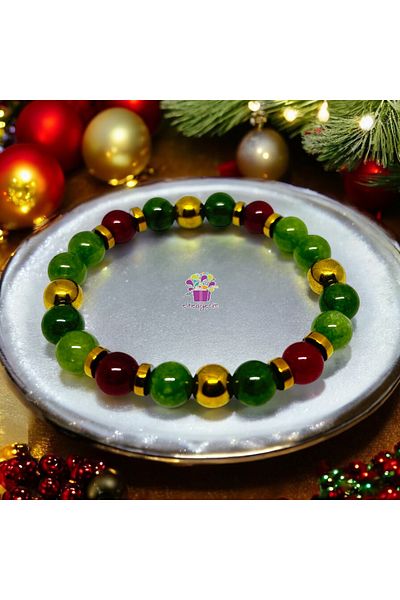 eHediyecim Christmas Design - Natural Stone Bracelet