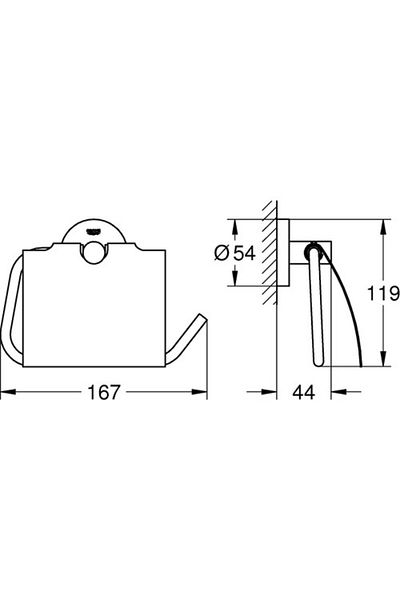 Grohe Essentials Toilet Paper Holder 40367gn1