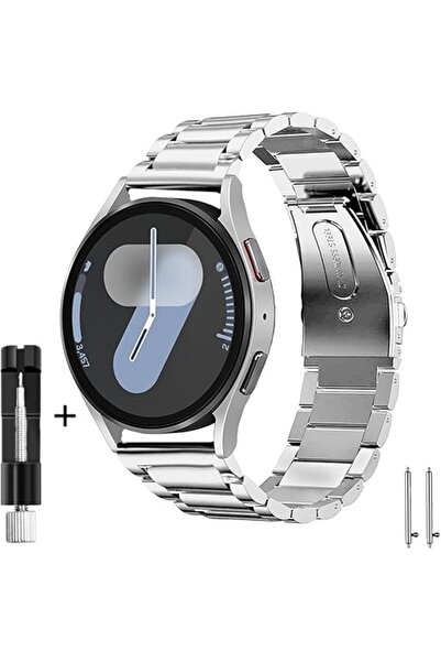 MMPSHOP Xiaomi Watch S1-S1 Active/S2/S3/Mi Watch Compatible 22mm Stainless Steel Smart Watch Band