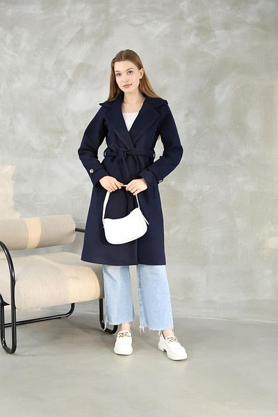 QUBERZ Navy Blue Lined Arm Belt and Belted Stamp
