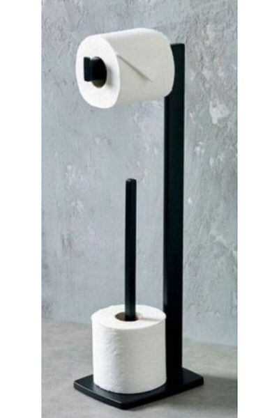 RENKYAPI Toilet Roll Holder, Backup Paper Holder, Bathroom Wc Standing Paper Holder