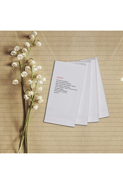 Ay Design Düğün,Nişan Dua Baskılı Çift Katlı Peçeteler