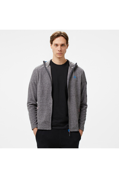 Mc Kinley McKinley Hucture II Fz Erkek Gri Outdoor Sweatshirt