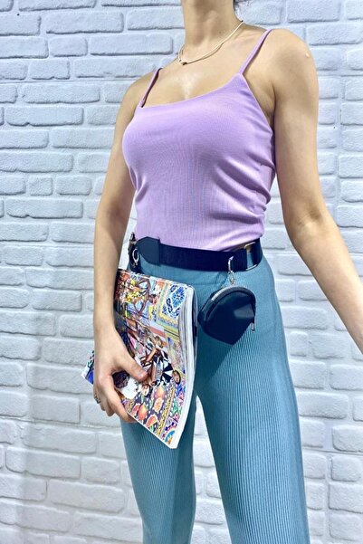 Elbee Fashion Woman Майка з квадратним вирізом на бретелях