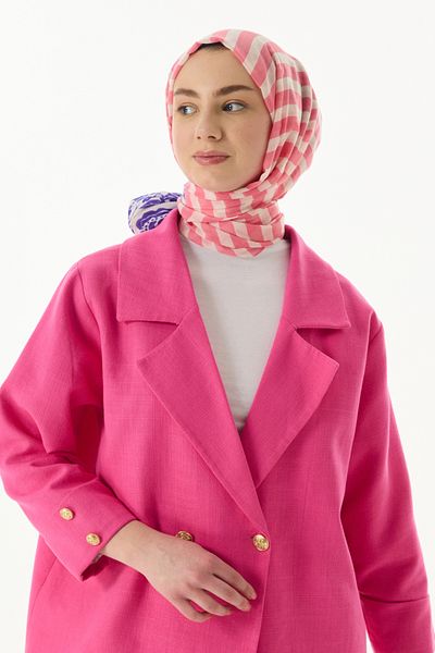 SOFT AKSESUAR Life Flower Line Patterned Shawl