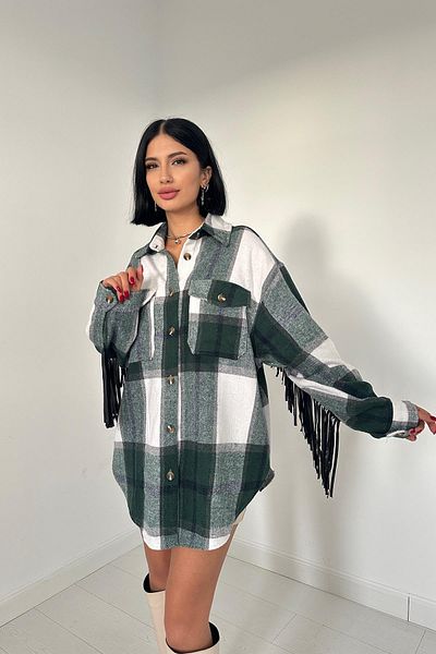 Elbee Fashion Woman Cămașă cu ciucuri pe spate