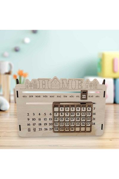 Lucena Endless Desktop Calendar Wooden Desk Calendar
