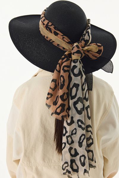 SOFT AKSESUAR Leopard Patterned Elegans Shawl