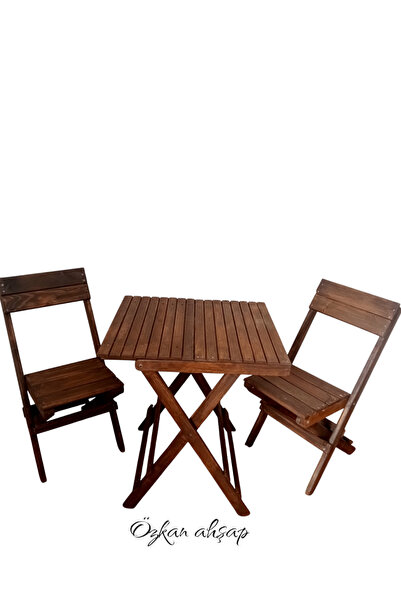 özkan ahşap boyalı sandalye ve masa takımı, Özkan ahşap
