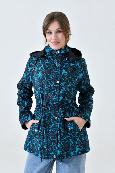 Butik Waterproof Digital Printed Large Size Seasonal Coat,Trench Coat