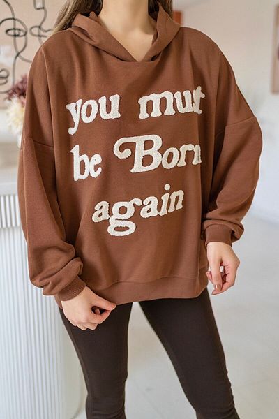 Elbee Fashion Woman Бродиран суитшърт