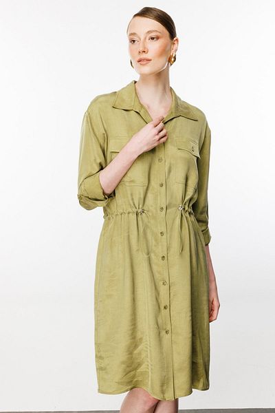 Ekol Button Detailed Elegant Dress