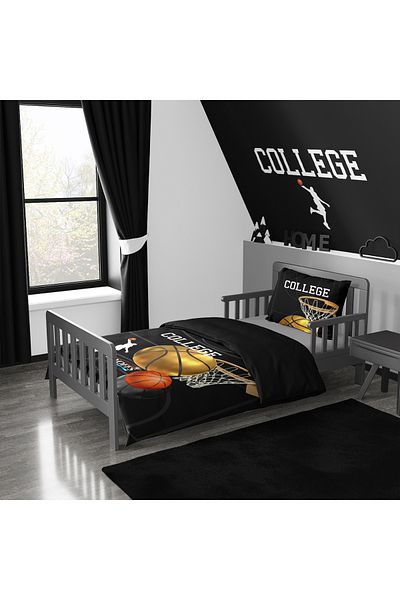 Bebaks College Basketball Quilt Cover