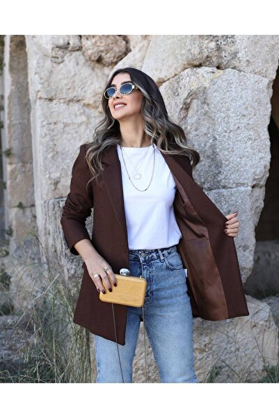 LOKADI Γυναικείο σακάκι με μονό κουμπί