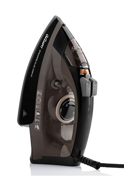Arzum AR6030 SteamPro Plus Buharlı Ütü 2400W, Seramik Taban, 175 gr/min Şok Buhar, Kahverengi