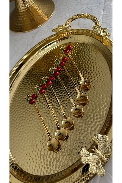 USD HOME Luxury Tea Spoon with Cherry Accessories