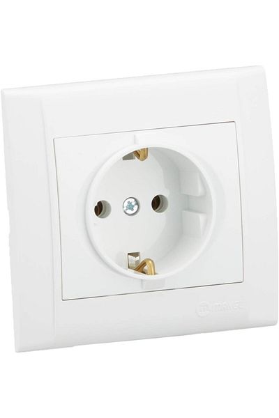 STOREMAX White Laurel Grounded Socket - Sblshp 1064356