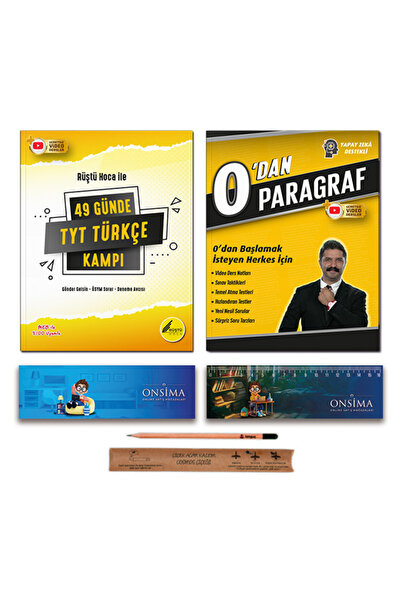 Rüştü Hoca 49 Günde Tyt Türkçe Kampı - 0 dan Paragraf Set 2 Kitap