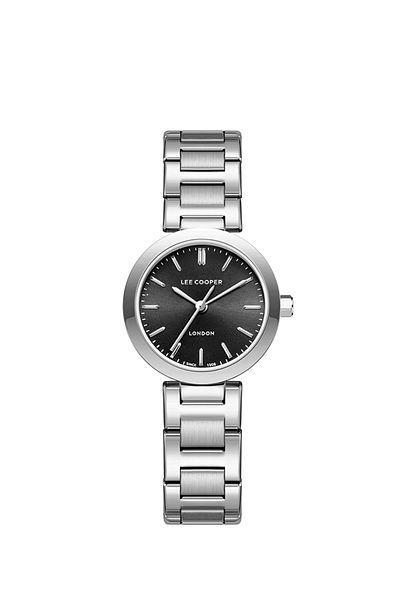 Lee Cooper Lee Cooper Women's VJ21C1 Movement Watch, Analog Display and Metal Strap - LC08032.350, Black