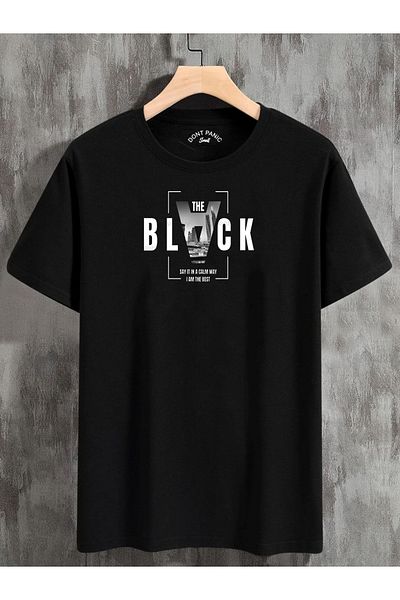 DEEPSENCE Unisex Μαύρο Oversize T-shirt - THE BLACK