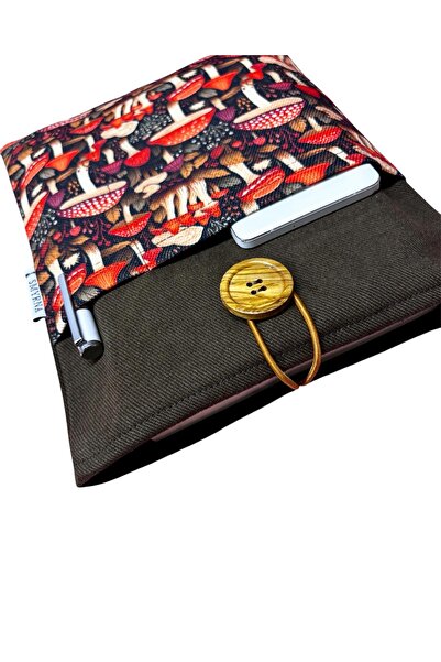 Smyrna Book Case / Tablet Case / Ebook Case / Multi-Purpose Case (Mushrooms)