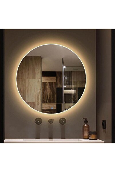 Homelux Oglinda de baie Eveline, rotunda, diametru 60 cm, iluminare led, buton tactil