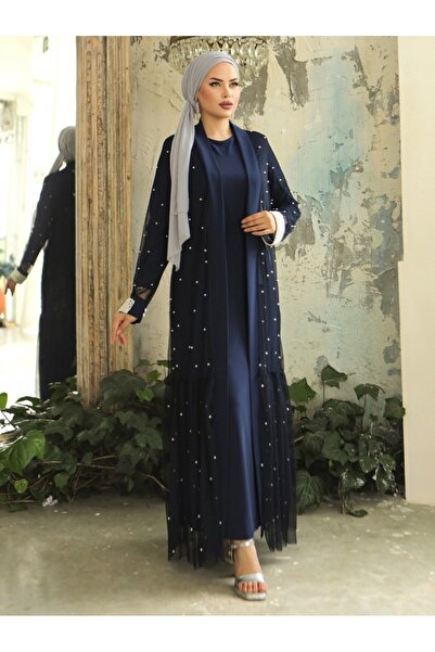 Modamorfo Διπλό μαργαριταρένιο κοστούμι Abaya