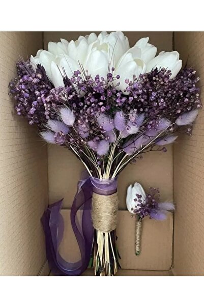 Botanikelbuketleri Mor cipsolu gelin çiçeği