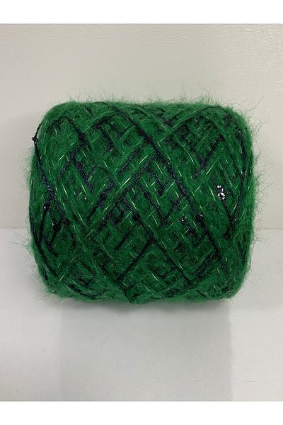 göçer Moher Green Navy Blue Sequin Πλεκτό Χέρι Σχοινί Μαξιλάρια 100γρ