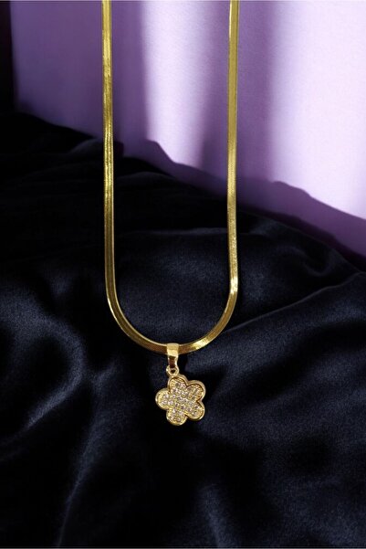 Osha Aksesuar قلادة سلسلة إيطالية موديل البرسيم