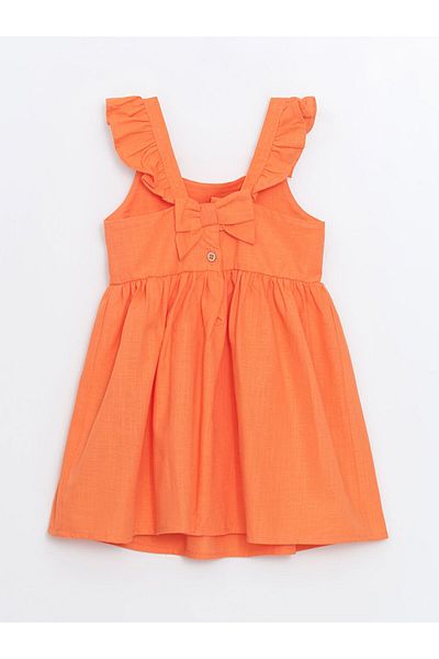 LC Waikiki Νέα σεζόν Baby Girl Dress με τετράγωνο γιακά - S5EO02Z1