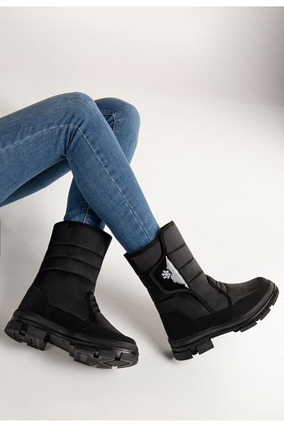 Khayt Diva Thermal Fur Strapped Cold Resistant Γυναικείες Μπότες Μπότες Χιονιού