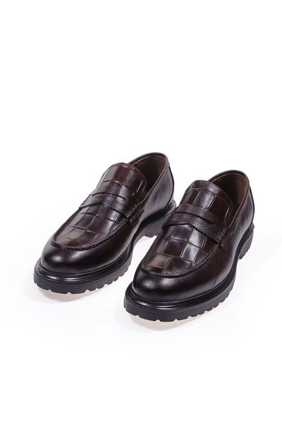 Vantaggio Pantofi casual clasici pentru bărbați Angelo - maro, 100% piele nat...