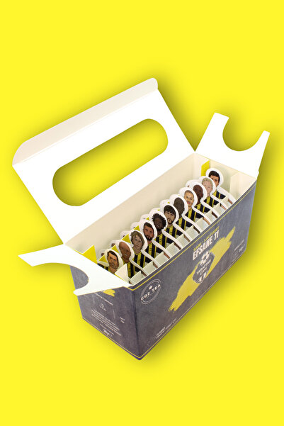 COZ TEA Sarı Lacivert Efsane 11 Magnetli Piramit Poşet Futbolcu Çayları - Earl Grey Çay