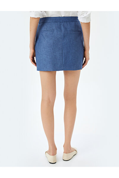 Koton Standart Bel Cepli A Kesim Mini Etek