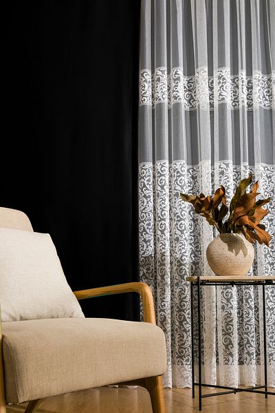 Karesi Black Blackout Blackout Extraforced Pleat Free Flat Planting Backdrop Curtain Black Color23
