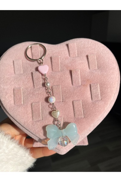Pinky Lady Coquette Keychain Bow Bag Ornament