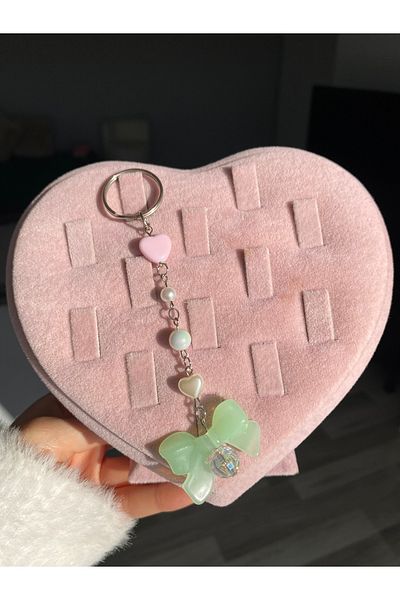 Pinky Lady Кокет ключодържател с панделка за чанта с украшение