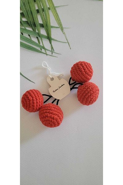 Kadın Girişimciler Atölyesi 2-Piece Rubber Buckle Colorful Amigurumi Ball - 100% Algodón Organic (Suitable for Any Age Group Use)