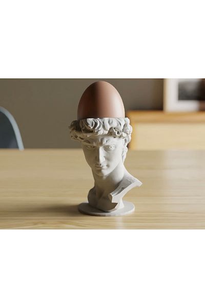 3D DESİNG MARKET 2-Piece Modern Egg Brown Presentation