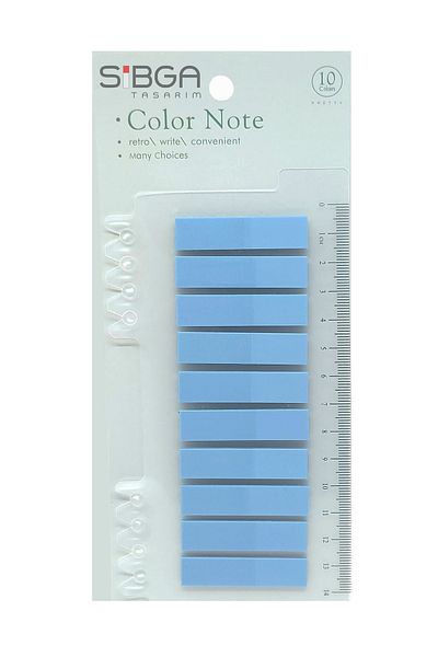 sibga tasarım Transparent Blue Postit - Bookmark, Bookmark Postit Sticker, Note Paper 0207