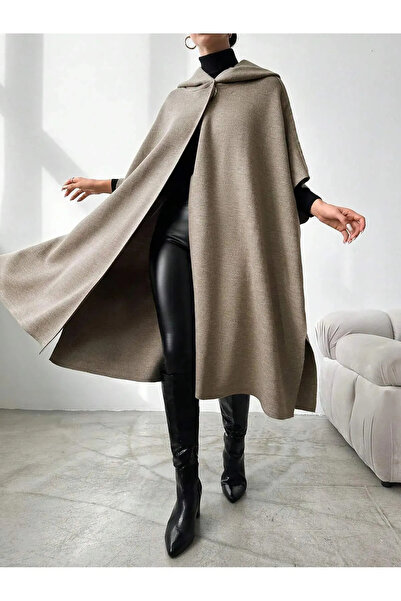 Velista Sports Hooded Knitwear Poncho