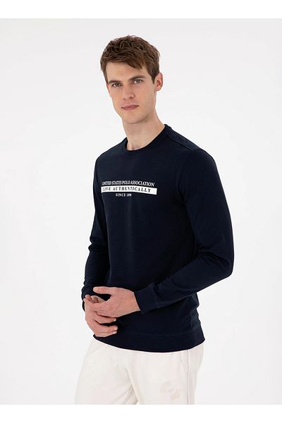 U.S. Polo Assn. ΒΑΣΗ. Polo Assn. Ανδρικό φούτερ Navy Blue - Regular Fit G081GL082.000. 1943716   DMLS