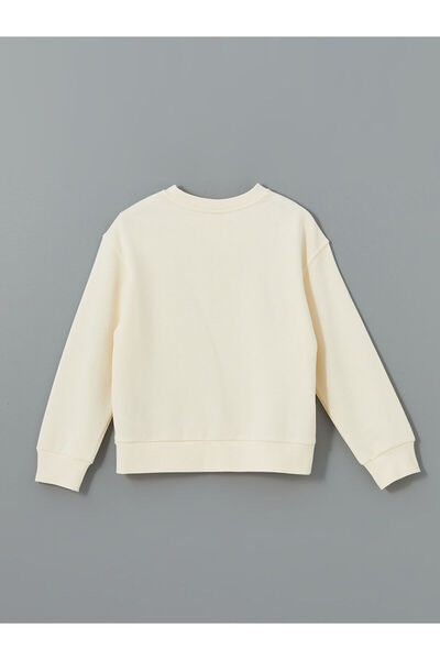 LC Waikiki Χοντρό φούτερ για κορίτσια με λαιμόκοψη - W4L416Z4