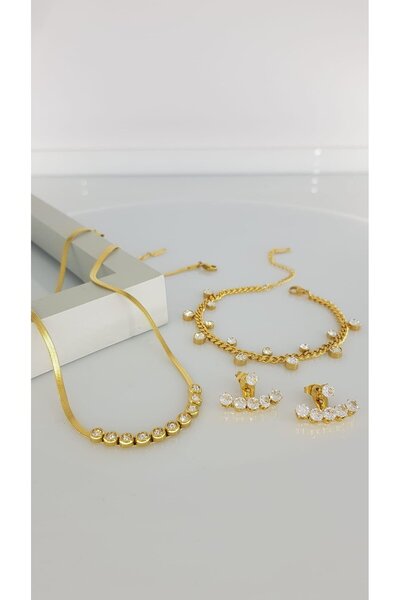 SONES Taşlı Çelik Takı Seti 313