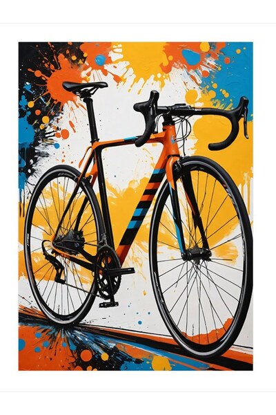 ekart Hızlı Yol Bisikleti Art Mdf Tablo 18cm X 27cm
