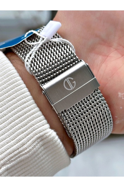 DAVID GUNER Fonksiyonlu Gümüş-Yeşil Renk Çelik Kordon Erkek Kol Saati 8263A10