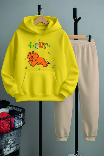 MYADA Happy Lion Štampano Premium trenerka set - donji i gornji set 22903