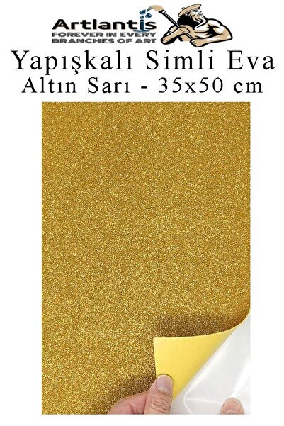 Artlantis Yapışkanlı Simli Eva 35x50 cm 1 Adet Simli Yapışkanlı Eva Süngeri O...